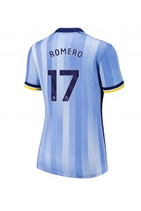 Tottenham Hotspur Cristian Romero #17 Voetbaltruitje Uit tenue Dames 2024-25 Korte Mouw